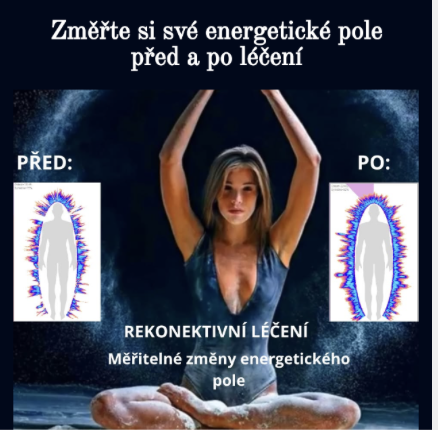 Měřitelné změny energetického pole před a po Rekonektivním léčení - GDV diagnostika